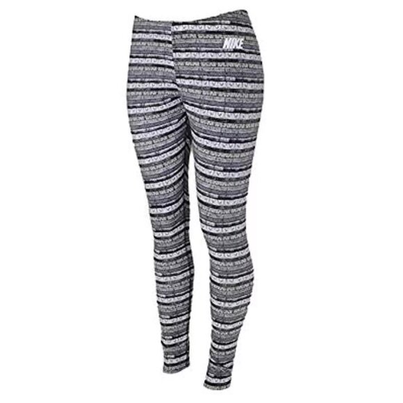 Nike Sportswear Leg-A-See Printed Leggings in Black White Women’s Size S - Picture 1 of 7